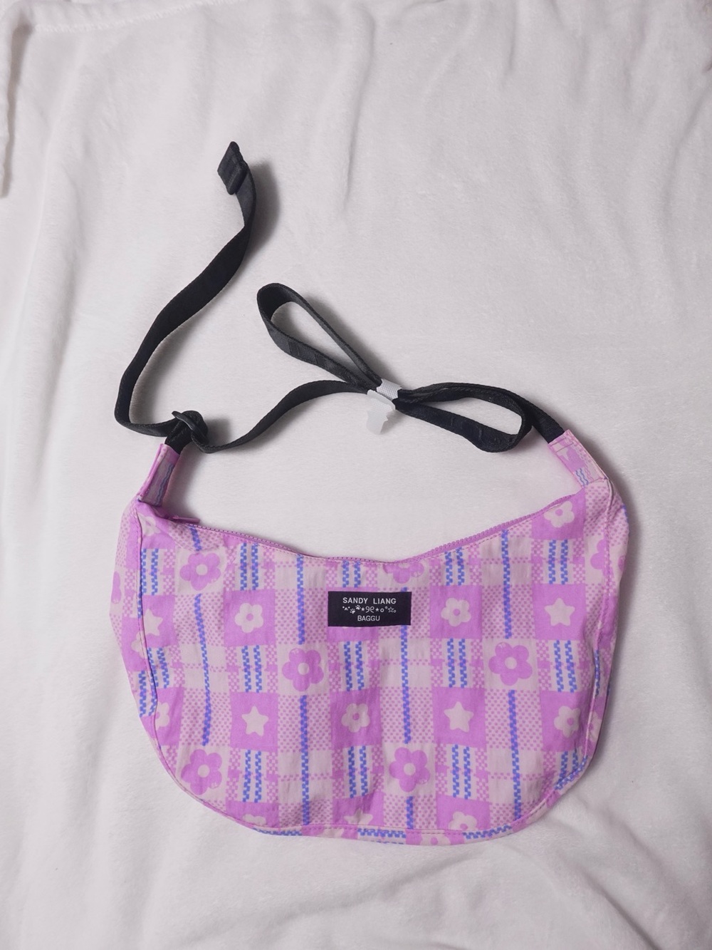 Baggu x Sandy Liang Medium Nylon Crescent Bag - New